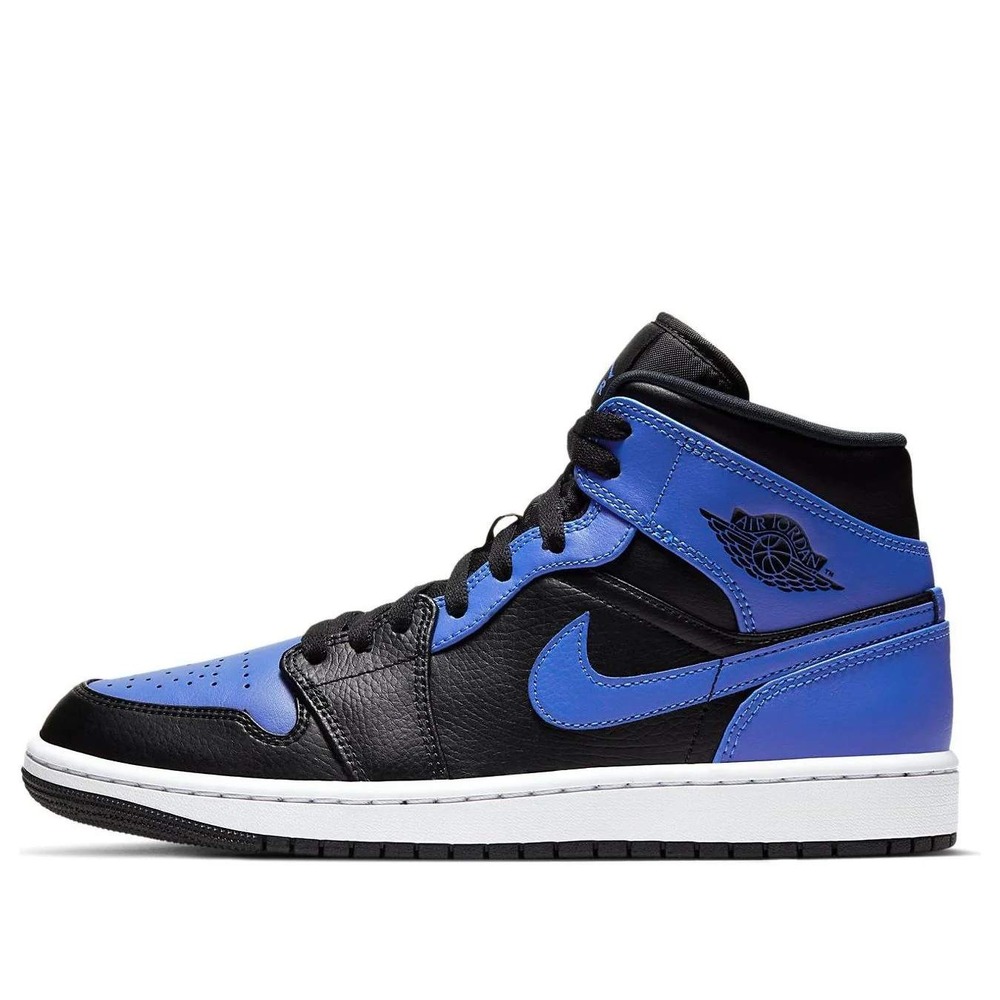 Size 10.5 -‎ [NEW] Men's Air Jordan 1 Mid Shoes 'Black' 554724-077